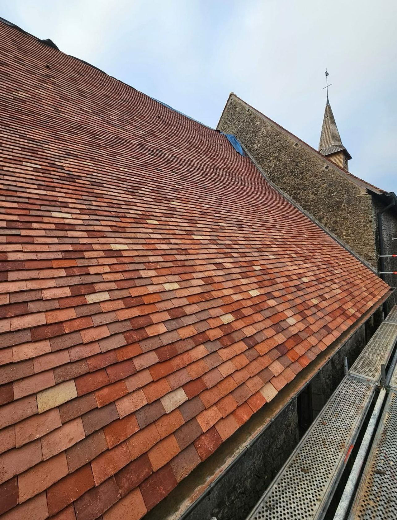 Rénovation complète d'une toiture en tuiles plates